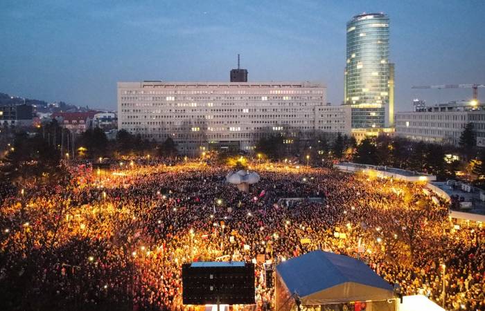 Protests against Robert Fico's government continue across Slovakia